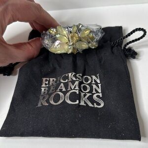Erickson Beamon Rocks Hinge Cuff Bracelet in Dust Bag NEW